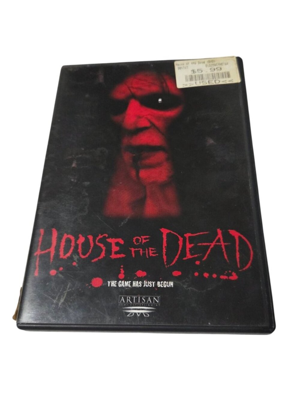 House Of The Dead DVD Artisan Horror Thriller R Rated 1997 Video Game Movie